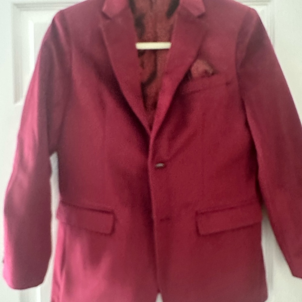 Elegant Burgundy Blazer